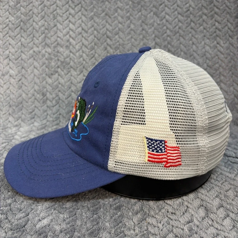 Tyson Bass Association Bull Shoals Lake 2026 Trucker Hat Blue Grey Mesh Cap